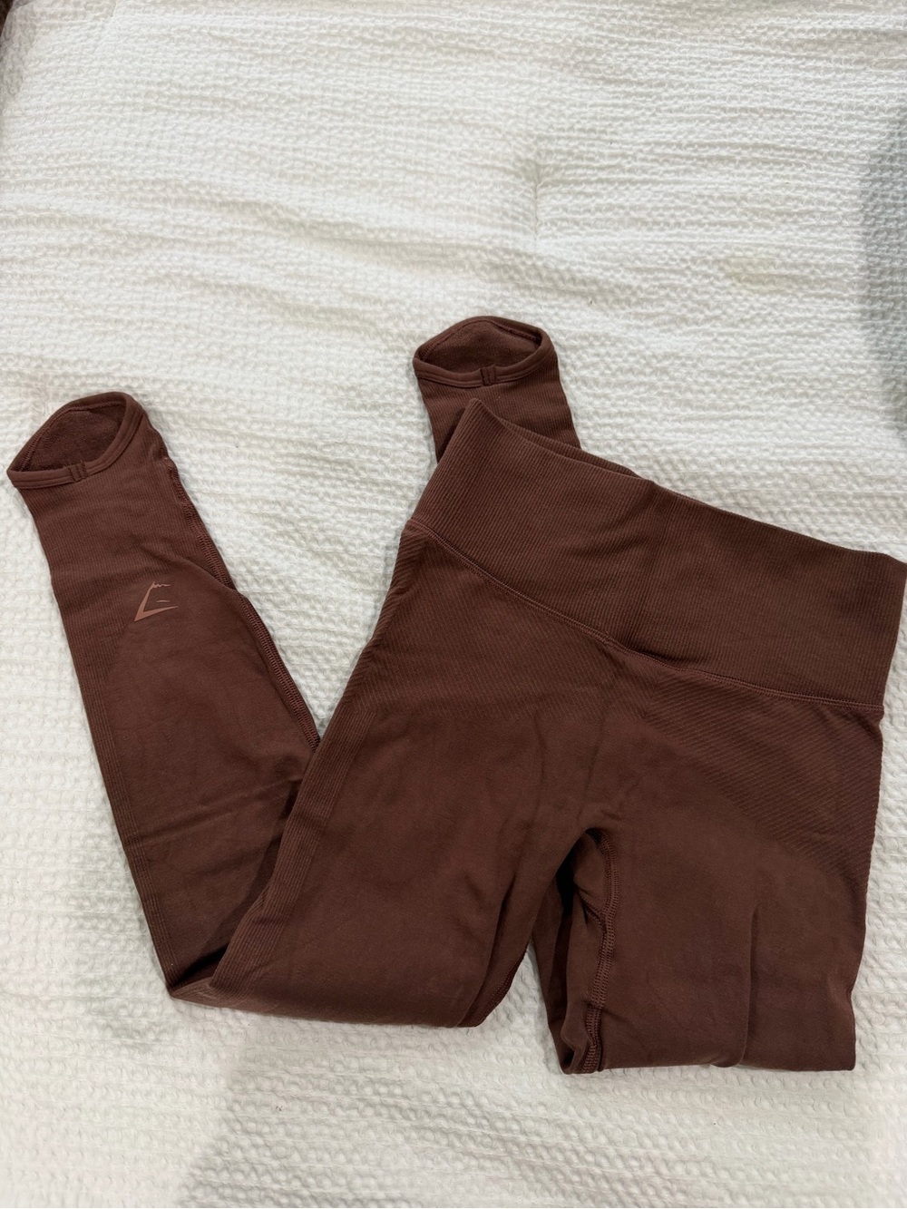 Gymshark High-Rise Leggings in Chocolate Brown